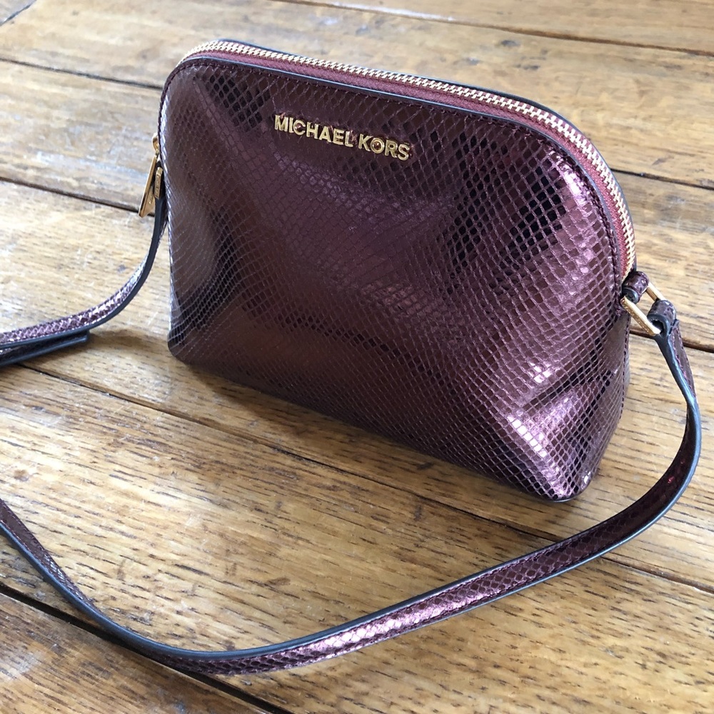 NWT Michael Kors embossed leather Emmy crossbody